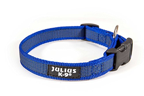 Julius-K9 Collar Color & Gray, 25 mm 39/65 cm, Azul/Gris