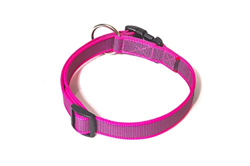 Julius-K9 Collar Color & Gray, 25 mm 39/65 cm, Rosa/Gris