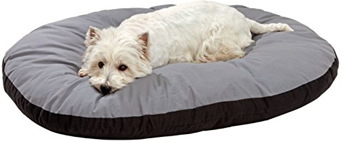 Karlie Kissen Cojín Oval Doc Bed, 90 x 66 x 10 cm, Gris y Negro, M