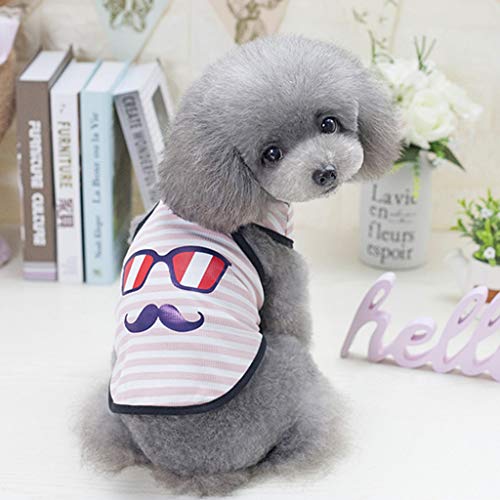 KEERADS PET Keards - Ropa para Mascotas para Perros, Chalecos, Camisas, Vestidos de Bronce, Gafas, Bigote, Chaleco, Perro, Gato, Disfraces de Animales, Ropa