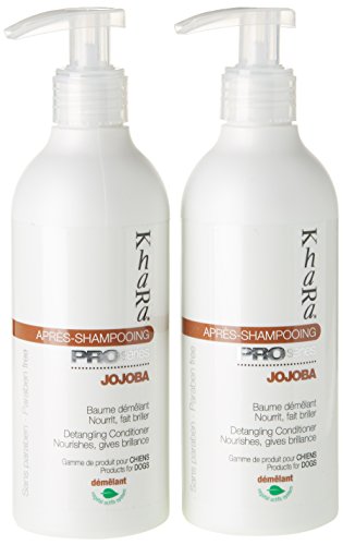 Khara Perro de Jojoba Acondicionado champú 250 ml – Pack de 2