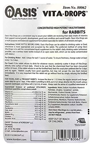 Kordon Oasis #80062 Rabbit Vita Gotas, 2 onzas