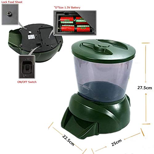 LCZ Alimentador Automático Inteligente De La Energía Acuario Acuario, Temporizador Alimento para Dispensador De Alimento para Peces De Estanque De Tortugas para Alquiler Diario