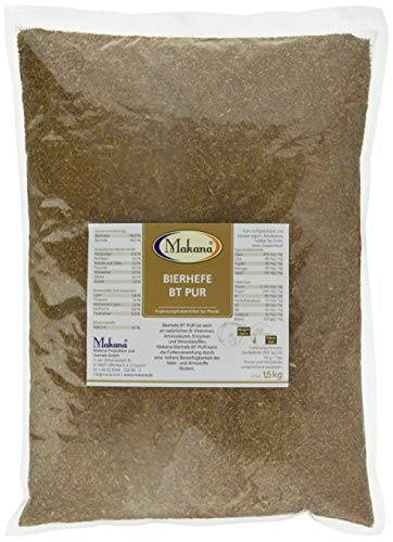 Makana BT Pure: levadura de cerveza para caballos y ponis, 1 paquete de 1,5 kg