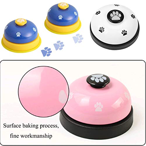mengger Campana para Entrenamiento Mascotas Timbres de Gatos Perro 3 Piezas Bell Paquetes Colgante de Juguete El Dispositivo Comunicación Orinal Juguetes Interactivos Perros Campanas Timbre
