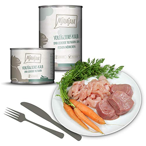 MjAMjAM - Pienso acuoso para Gatos - Delicioso Caballo con Calabaza al Vapor - Sin Cereales - 6 x 800 g