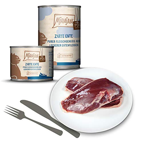 MjAMjAM - Pienso acuoso para Gatos - Mix Pack V Puro Placer de Comer Carne - Sin Cereales - 6 x 800g