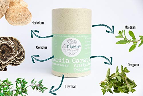 MycAni Giardia Garaus - Mezcla de hierbas y setas vitales para perros y gatos