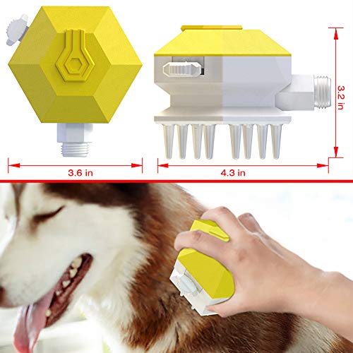 NALCY Rociador de Ducha para Perros, Cepillo de Baño para Animales de Compañía, Alcachofa de Ducha Multifunción, Herramienta de Baño para Mascotas, para Perro, Gatos