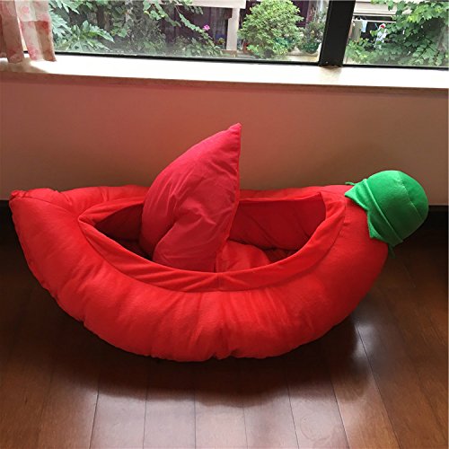 Newgreeny Nido De Perro Caliente Rojo Mascota Nido de Chile