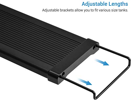 NICREW ClassicLED G2 Luz LED Acuario, Iluminación LED para Acuarios, Pantalla LED Acuario Lámpara de Planta para Pecera 60-80 cm, 18 W, 1480 LM