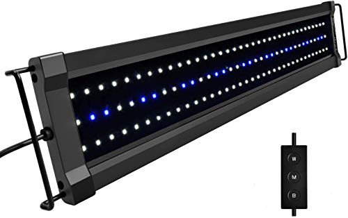 NICREW ClassicLED G2 Luz LED Acuario, Iluminación LED para Acuarios, Pantalla LED Acuario Lámpara de Planta para Pecera 60-80 cm, 18 W, 1480 LM
