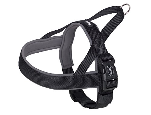Nobby Classic Preno Norwegian Harness, 68-85 cm+54 cm/40-45 mm, Negro/Gris