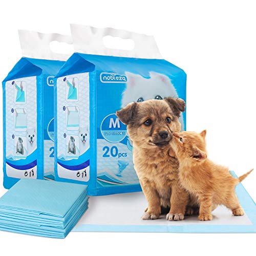 Nobleza Empapadores Perros Alfombrilla higiénica de Entrenamiento para Perros. Ultraabsorbente 60cm*60cm, 40pcs