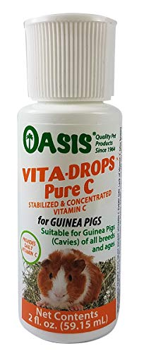 Oasis #80254 Vita Drops-Pure C para Conejillo de Indias, 2 onzas, el Embalaje Puede Variar