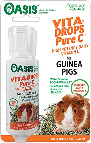Oasis #80254 Vita Drops-Pure C para Conejillo de Indias, 2 onzas, el Embalaje Puede Variar