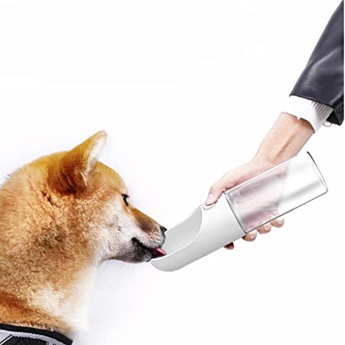 Ownlife Botella de Fugas a Prueba de la Botella de Agua del Recorrido del Perro de Botellas de Pet Botella de Agua portátil for Perros y Gatos, PDA Cup Gratis, Perros pequeños Beber (tamaño : 300ml)
