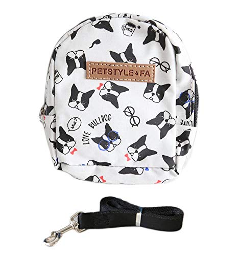 Oyccen Ajustable Mochila de Arnés de Mascotas Bolsa para Viajar Caminar Al Aire Libre Arnés de Chaleco con Correa para Pequeños Perros Gatos