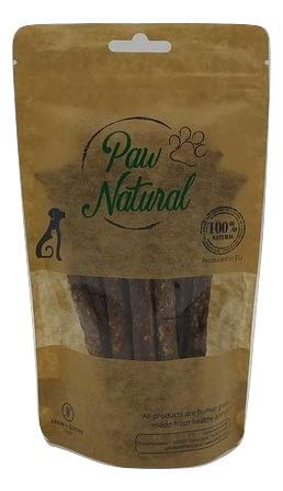 Paw Natural Golosinas para perros | 150 g de palitos de canguro | 100% sin gluten ni cereales | de carne fresca y saludable
