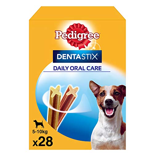 Pedigree Pack de Dentastix de uso Diario para la Limpieza Dental de Perros Pequeños (4 Packs de 28ud)