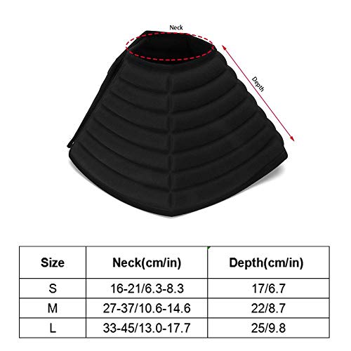 Pet Elizabeth Circle Dog Protector Anti-mordida Collar isabelino Ligero para Cachorros Perros pequeños y Gatos Patrón de Hueso(M-Gris)