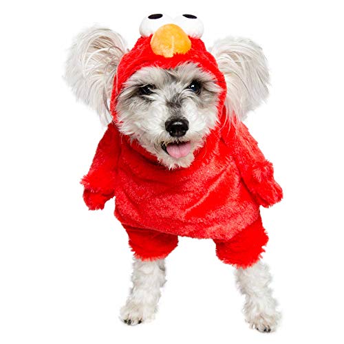 Pet Krewe Sesame Street Elmo - Disfraz de Perro pequeño