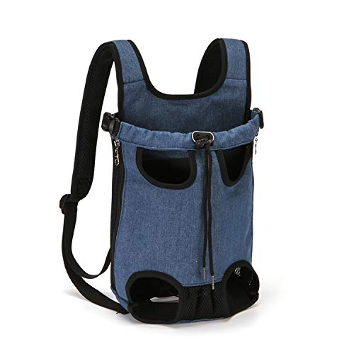 PETCUTE Mochilas para transportador Perros Grandes y Medianas Piernas Bolsa de Transporte para Mascotas Gatos Ajustable para para Caminatas, Viajes