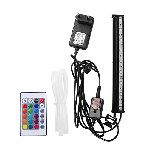 POPETPOP Acordes Burbuja de Luz - Telecomando Cambia Colore Luce Impermeabile Led Lampada Serbatoio di Pesce Leggero con Spina EU per Acquario E Acquario