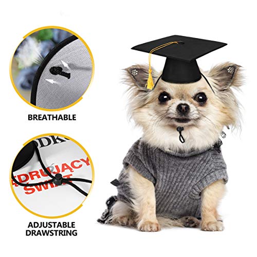 POPETPOP Graduación de Mascotas Cap-Puppy Dr. Gorra Personalizada Gatos Decorativos Doctor Hat-Animal Toy Cap-Pet Supplies para Cachorro