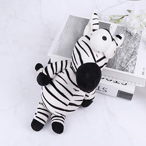 POPETPOP Juguete Chirriante de Felpa para Perros Juguete para Perros de Peluche de Ardilla Cebra para Perro Cachorro Mascota