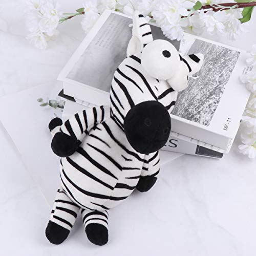 POPETPOP Juguete Chirriante de Felpa para Perros Juguete para Perros de Peluche de Ardilla Cebra para Perro Cachorro Mascota