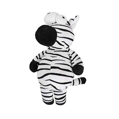 POPETPOP Juguete Chirriante de Felpa para Perros Juguete para Perros de Peluche de Ardilla Cebra para Perro Cachorro Mascota