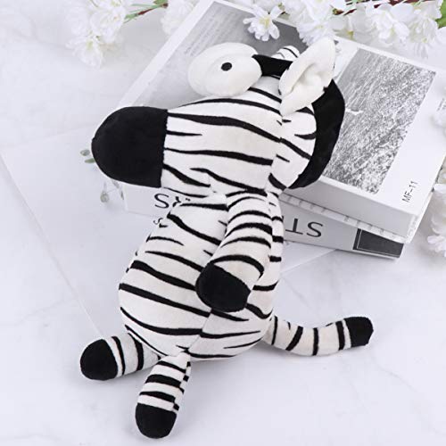 POPETPOP Juguete Chirriante de Felpa para Perros Juguete para Perros de Peluche de Ardilla Cebra para Perro Cachorro Mascota