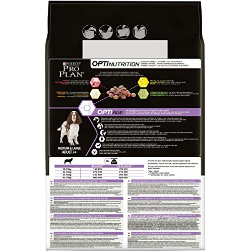 Purina ProPlan Medium Age+7 pienso para Perro Adulto senior Pollo 4 x 3 Kg
