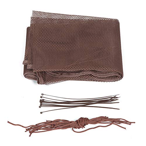 Red para escaleras, red de seguridad para balcón, malla para prevención de accidentes, 2 metros, red de seguridad para escaleras, para balcón(2m protective net brown)