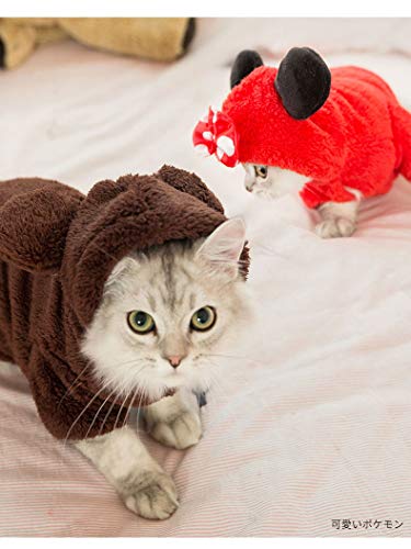 Ropa De Gato Gatito Gatos Lindas Mascotas Divertidas Vestir Gatito Ropa De Invierno Perros Abrigado Vestir L Medida del Pecho 47cm Largo de Espalda 35cm Tsundere Mini