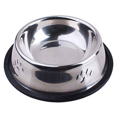 Rysmliuhan Shop Comedero Gato Comederos para Perros Personalizado Perro Cuenco de Agua y Comida para Perros Cuencos de alimentación para Perros Gato tazón de Agua 2pcs-b,26cm