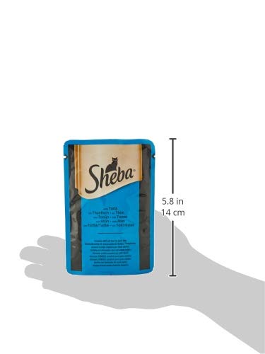 Sheba Delicateza de gelatina atún, Pescado Blanco y Bacalao, 5100 g