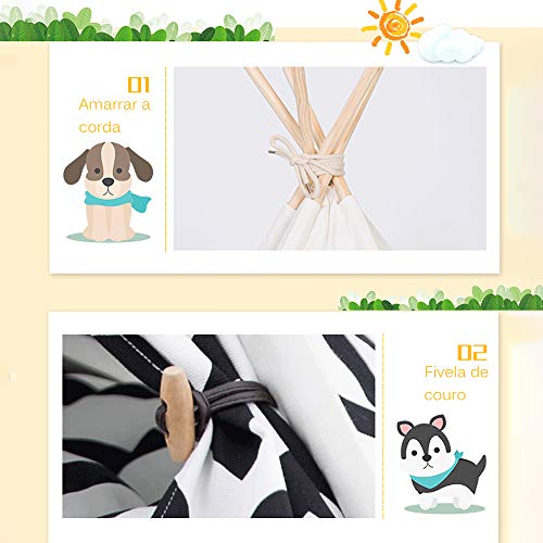 SOOTOP Tienda para Mascotas Casa para Mascotas Tipi para Mascotas con Cojín Casa para Perros Casa para Gatos Tienda para Mascotas Suministros para Mascotas para Perros Gatos Y Otras