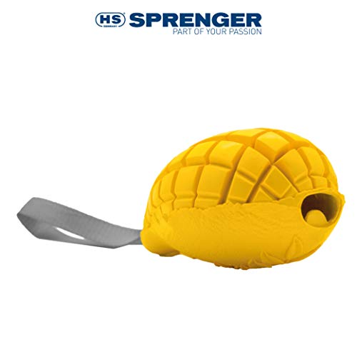 Sprenger Juguete para perros de mango con escondite de golosina, juguete de inteligencia para el perro de caucho natural para el cuidado dental natural