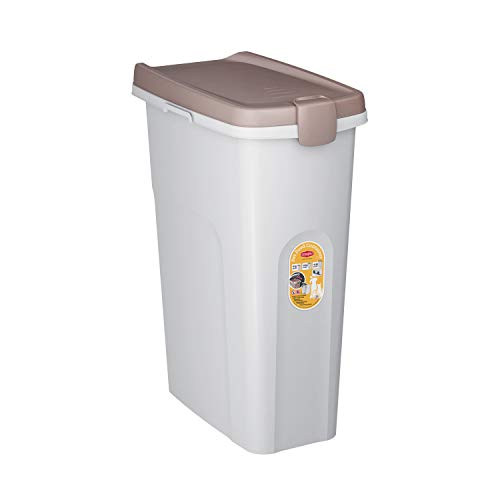 Stefanplast - Recipiente para Perro (40 L), Color marrón y Blanco