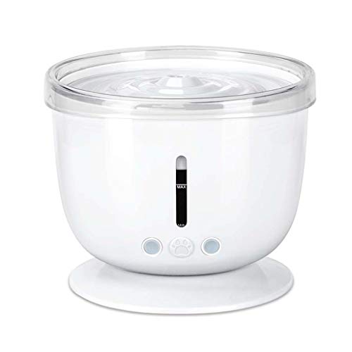 Stone Home Gatos Fuentes Gato Fuente de aparearse con circulación de Nivel de Agua for Mascotas Ventana automática Perro Flujo Fuente Suministros de Agua Dispenser 3 Modos Fuente de Agua Potable