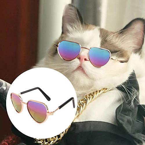 Sunfauo Gafas De Sol Perros Gafas para Gatos Cachorro Gafas de Sol Gafas UV para Perro Gafas para Gatos Ojo Gafas de protección Plegable Perro Gafas de Sol a