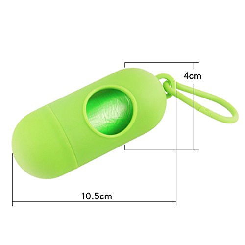 Tabanlly Dispensador de bolsas para caca de mascotas, pañales portátiles para bebé desechados, bolsas para excrementos de perro, bolsas de repuesto