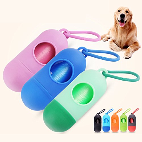 Tabanlly Dispensador de bolsas para caca de mascotas, pañales portátiles para bebé desechados, bolsas para excrementos de perro, bolsas de repuesto