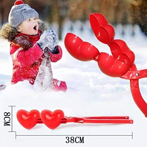 Tixiyu Herramienta para hacer bolas de nieve y muñeco de nieve con asa, perfecto para jugar al aire libre para niños, te permite hacer bolas de nieve rápidamente para luchar en invierno al aire libre