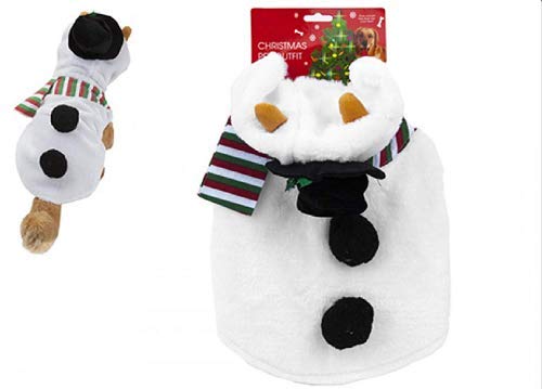 TOYLAND Traje para Mascota de muñeco de Nieve