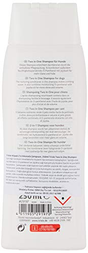 TRIXIE Champú Dos en Uno, 250 ml, Perro