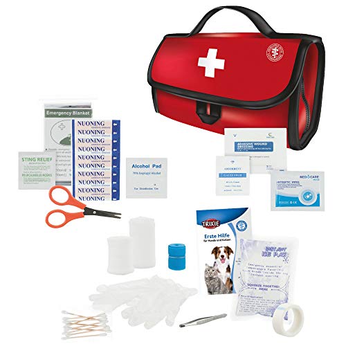 TRIXIE Kit Primeros Auxilios Premium para Perros y Gatos, Perro