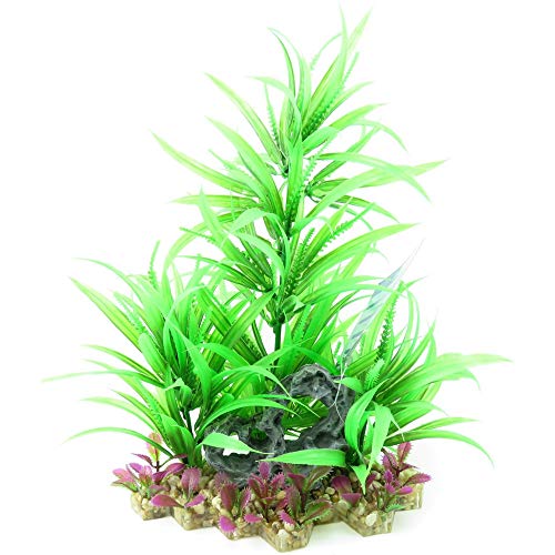 TRIXIE Plantas Plástico base grava, 18 cm, Peces